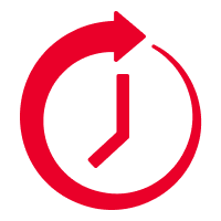 [DECORATION] clock with an arrow icon