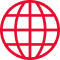 red internet symbol