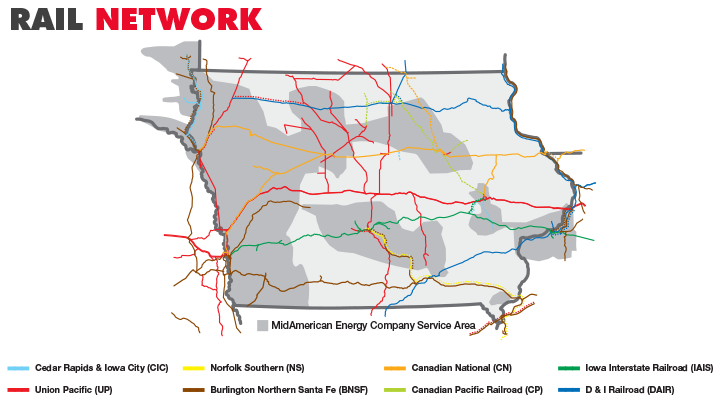 Map of rail network