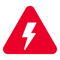 [DECORATION] shock warning sign icon