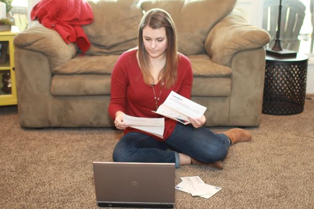 Woman reading Bill